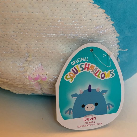 Devin Blue Dragon Squishmallow 12" - Picture 3 of 3